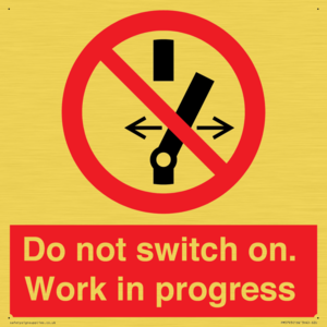 Do not switch on. Work in progress